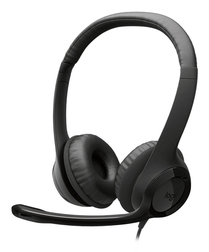 [HSELOG981001575] HEADSET LOGITECH H390 Wired USB-C On-Ear Stereo Headphones con Microfono Negro