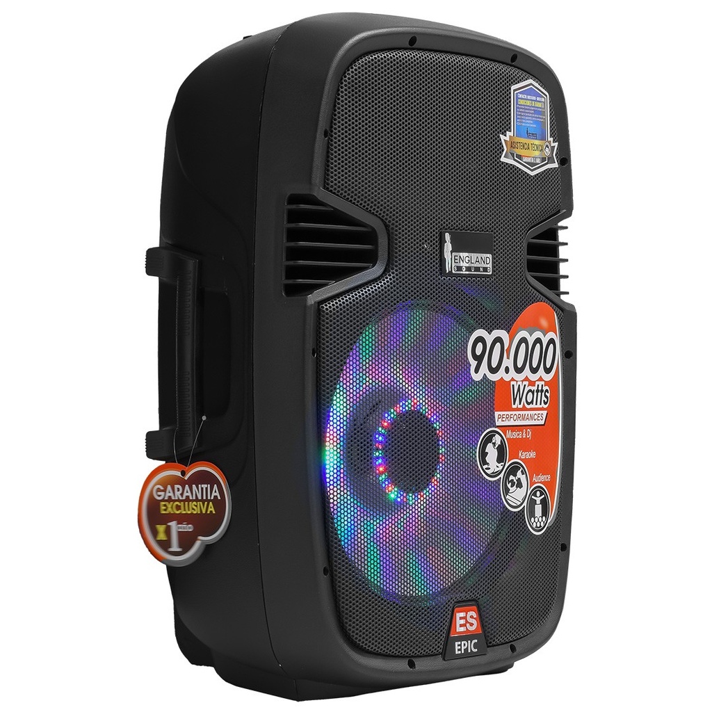 [PARXXXDEEPIC15L] PARLANTE ES-MD EPIC 15 LED 15INCH 130000 WATTS NEGRO