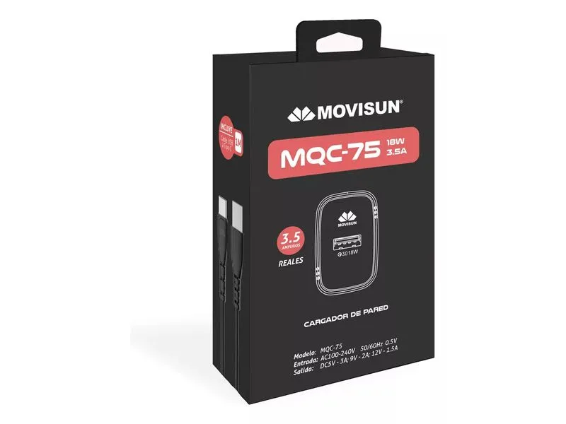 [MQC75N] MOVISUN CARGADOR MQC 75