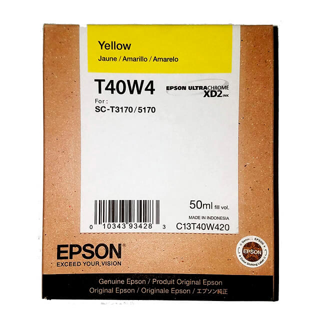 [S-T40W420] EPSON ULTRACHROME XD2 INK CART-YELLOW 50ML