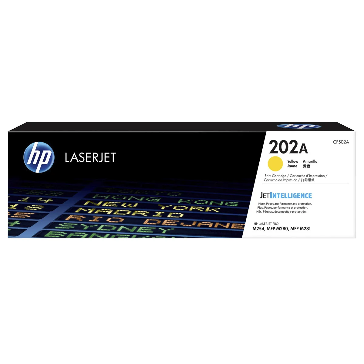 [S-CF502A] HP - Cartucho de Tóner LaserJet 202A Amarillo
