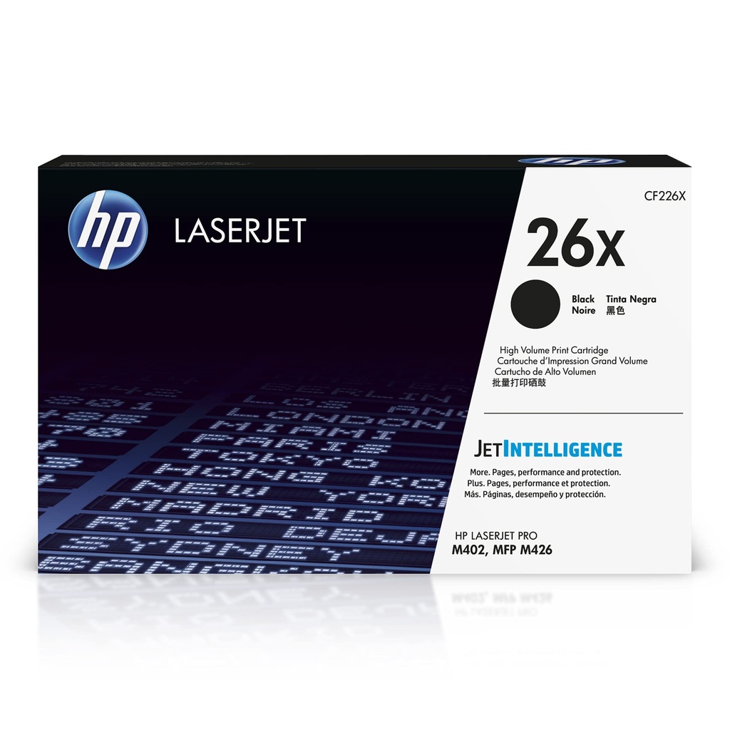 HP - Cartuchos de Toner LaserJet 26X Negro