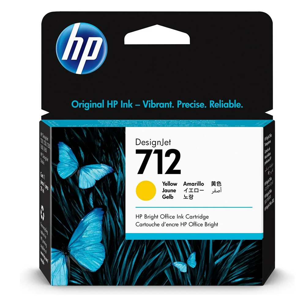 HP 712 29-ml Yellow DesignJet Ink Cartridge