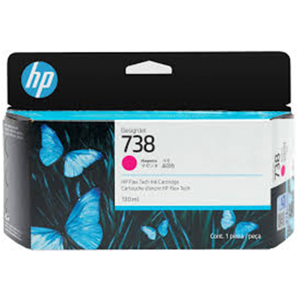 HP 738 130-ml Magenta DesignJet Ink Cartridge