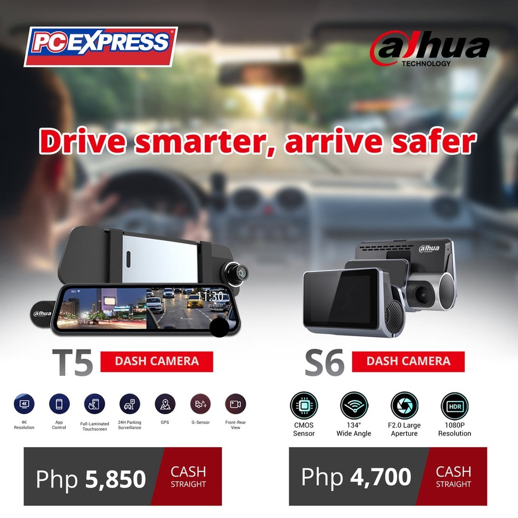 [T5] DAHUA Camara Dashcam Retrovisor