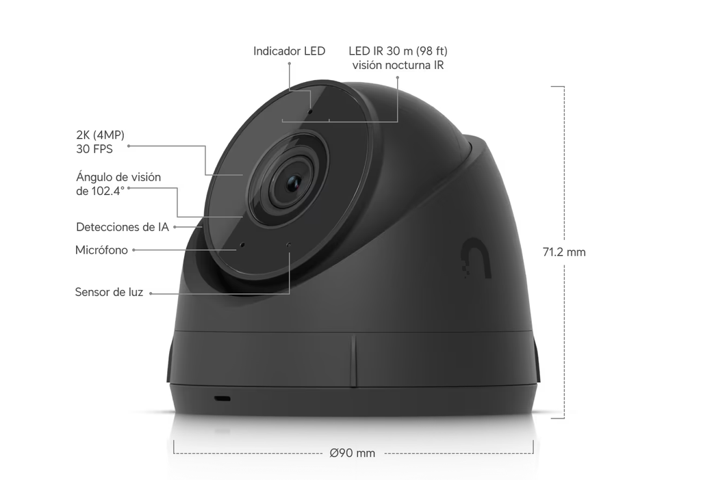 [UVC-G5-Turret-Ultra] UBIQUITI Next-gen 2K PoE camera with flexible 3-ax