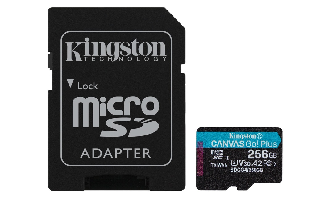 Kingston - Flash memory card - microSDXC - 256GB microSDXC Canvas Go Plus