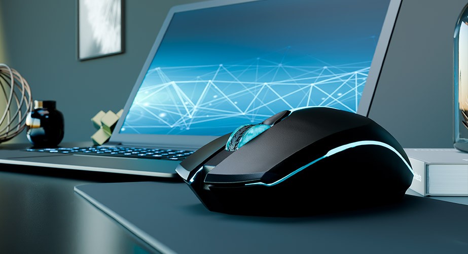 [XTM-318] Xtech - XTM-318 - Mouse - 2.4 GHz - Wireless - Black - 4 buttons with Light 3200 dpi