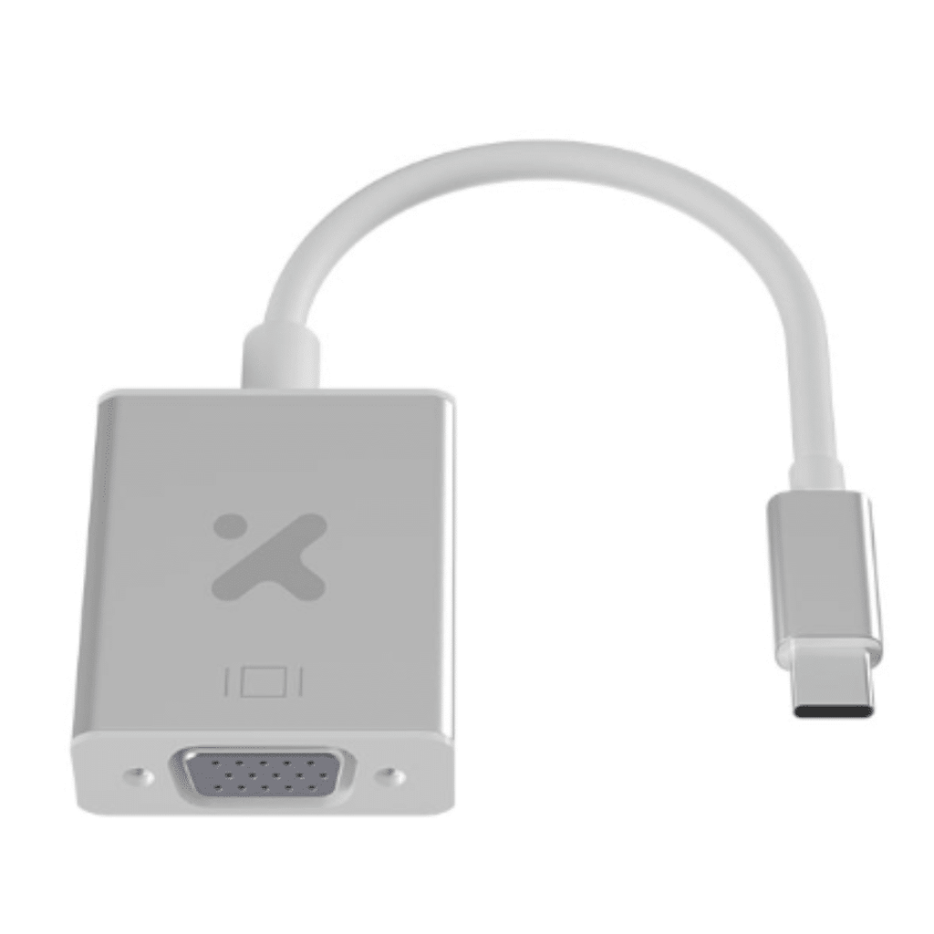[XTC-552] Xtech - Display adapter - USB Type C - VGA - Aluminum silver - XTC-552