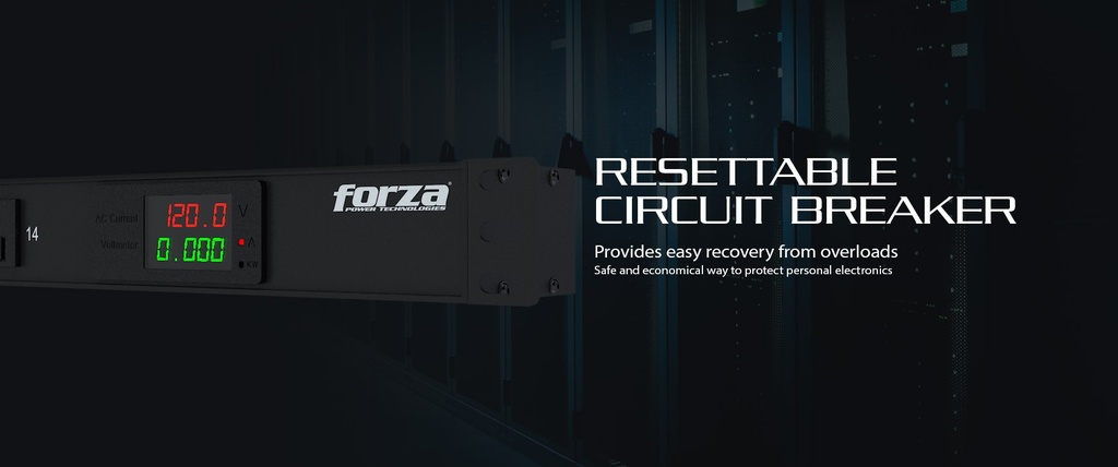 [FPD-1411M1U] Forza - Power distribution unit - Rack-mountable - AC 100/120 V - 14 Tomas de Corriente