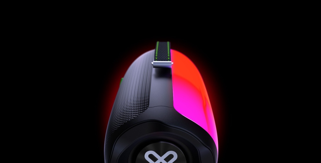 [KBS-350BK] Klip Xtreme KBS-350BK - Altavoz - Negro - Luces LED de llama 16W TWS