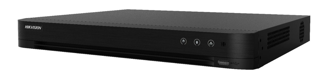 Hikvision IDS-7204HQHI-M1/XT DVR AcuSense 4 canales 1080p 1U H.265 - HDTVI/AHD/CVI/CVBS/IP - 1 disco duro SATA hasta 10T