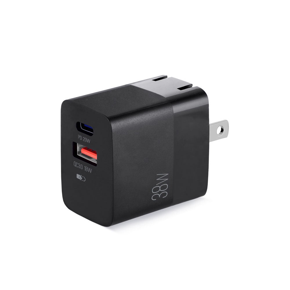[ADAARGAC-0122BK] CARGADOR DE PARED ARGOM 38W PRO PD TYPE-C USB ARG-AC-0122BK BLACK