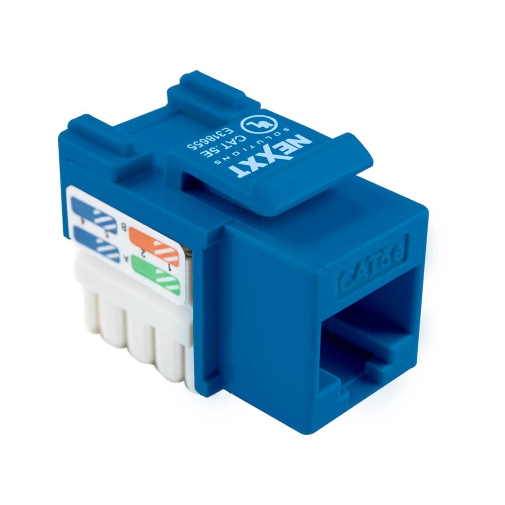 [AW111NXT12] Nexxt - Terminación Modular - RJ45 - Cat5e - Azul