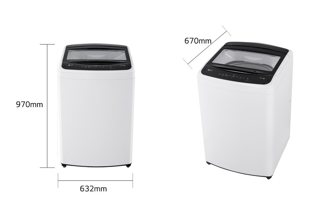 LG - Washing machine - 19kg Simple UI Panel LED T Wh