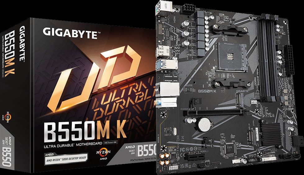 [B550M K G10] Gigabyte - Motherboard - Micro ATX - AMD B550