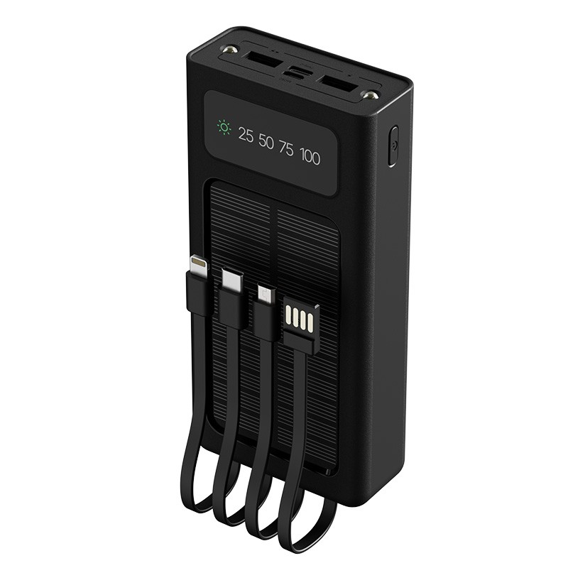 Xtech XPB-200 - Solar Power Bank - 24 pin USB-C / 4 pin USB Type A / 5 pin Micro-USB Type A