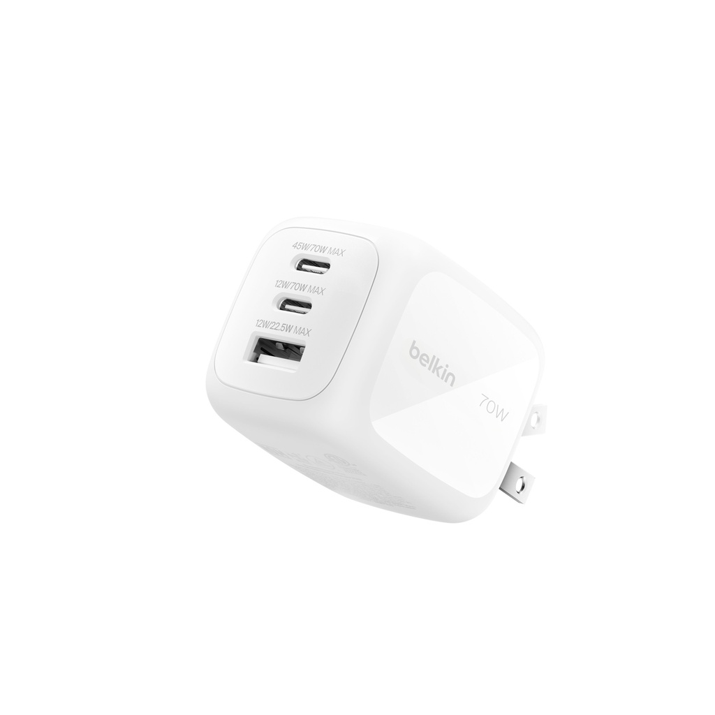 Belkin - Battery charger - 70 Watt - Lithium - Para Universal - WCH018fqWH