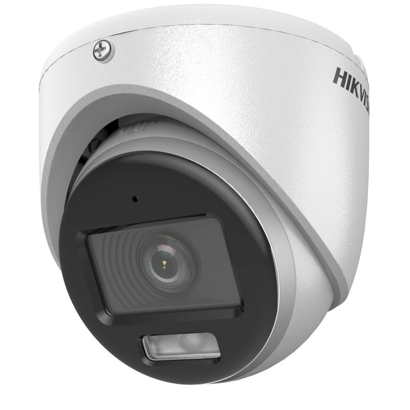 DOMO SELLADO HD-TVI 3K IR 10-20M CON AUDIO Y LUZ HIBRIDA COLOR VU