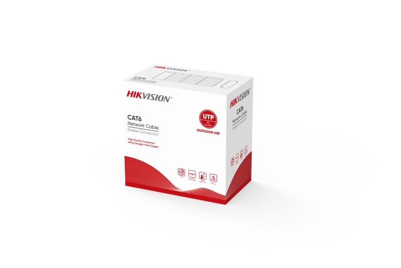 [DS-1LN6OUTPE] ROLLO DE CABLE UTP CAT6 305 MTS EXTERIOR NEGRO HIKVISION