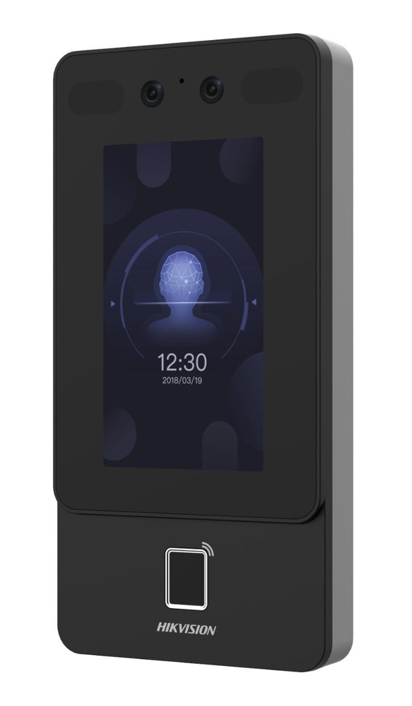 [DS-K1T342MFWX-E1] LECTOR BIOMETRICO FACIAL HUELLA EXTERIOR, POE y WIFI