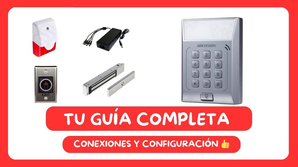 [DS-K1T801E] CONTROL DE ACCESO STAND ALONE CON BOTONERA HIKVISION
