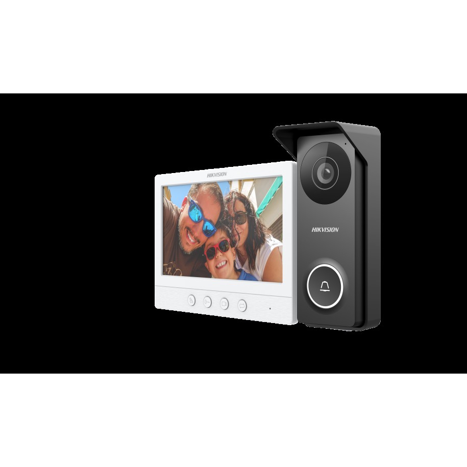 [DS-KIS213] KIT DE VIDEO PORTERO ANALOGO FRENTE DE CALLE METALICO HIKVISION