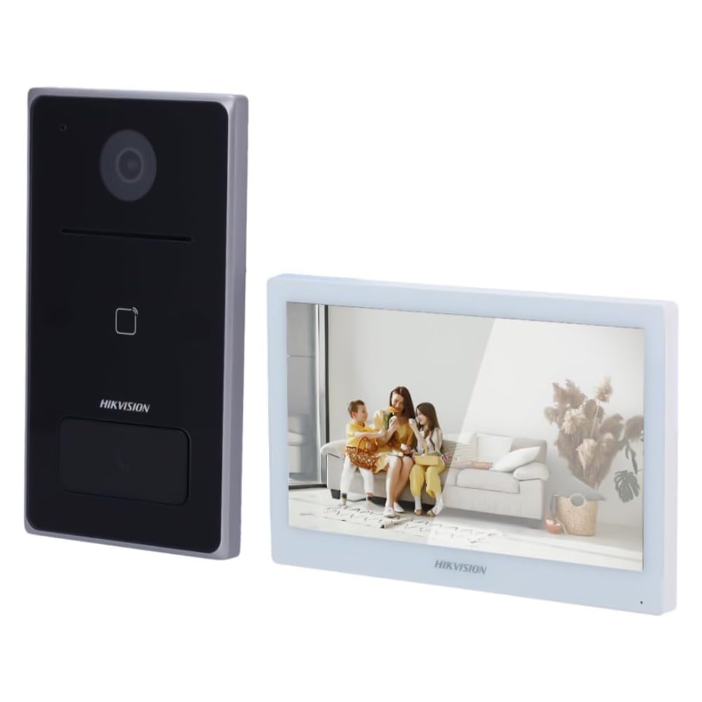[DS-KIS608] KIT DE VIDEO PORTERO IP 1 DS-KV6133-WME1 + 1 DS-KH6350-WTE1 + 1 32GB TF card HIKVISION