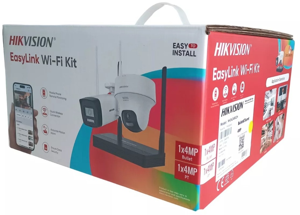 [DS-NKS424W02H] KIT DE GRABADOR Y 2 CAMARAS IP WIFI