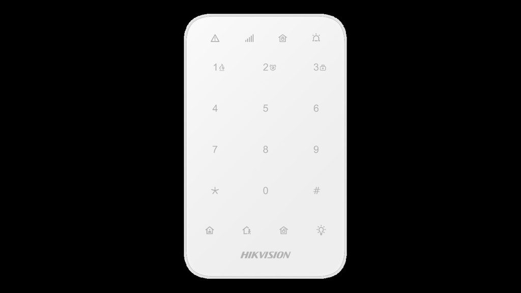 [DS-PK1-E-WB] TECLADO LED PARA ALARMA INALAMBRICO HIKVISION