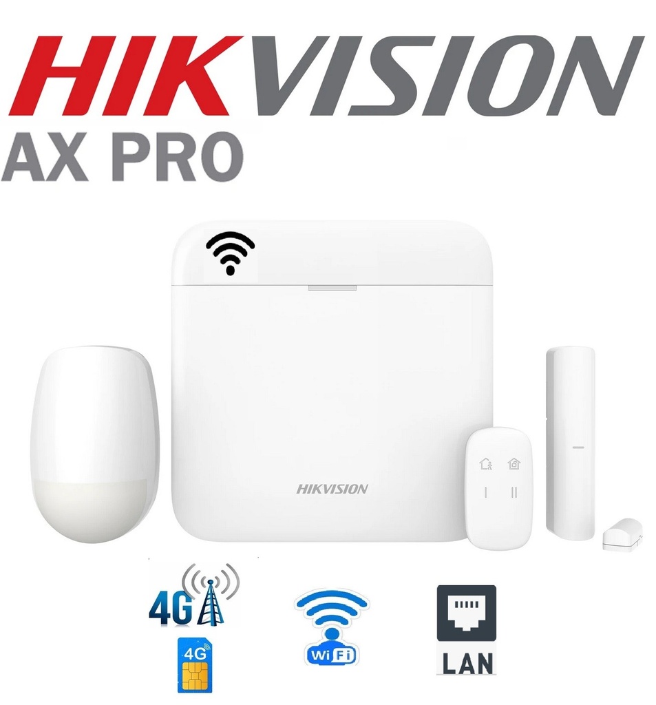 [DS-PWA48-KIT-WB] KIT DE CENTRAL DE ALARMA INALAMBRICA 48 ZONAS 4G WIFI HIKVISON
