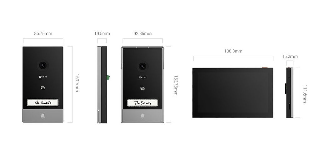 [CS-HP7-R101-1W2TFC] HP7 VIDEO PORTERO HIBRIDO EZVIZ