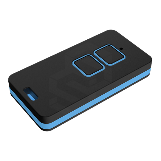 CONTROL REMOTO ZAP 2 BOTONES AZUL