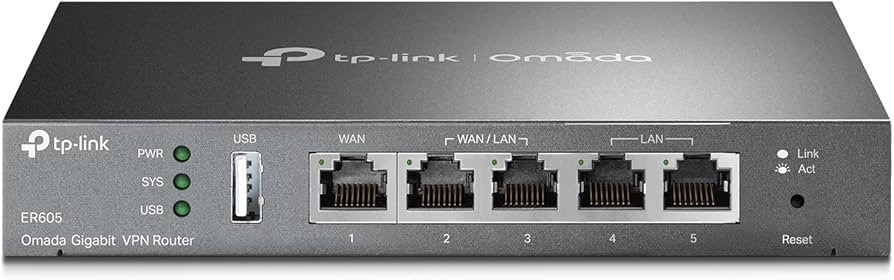 [TP-ER605] ROUTER VPN 2 PUERTOS LAN + 1 WAN + 2 WAN/LAN GIGABITE TPLINK OMADA