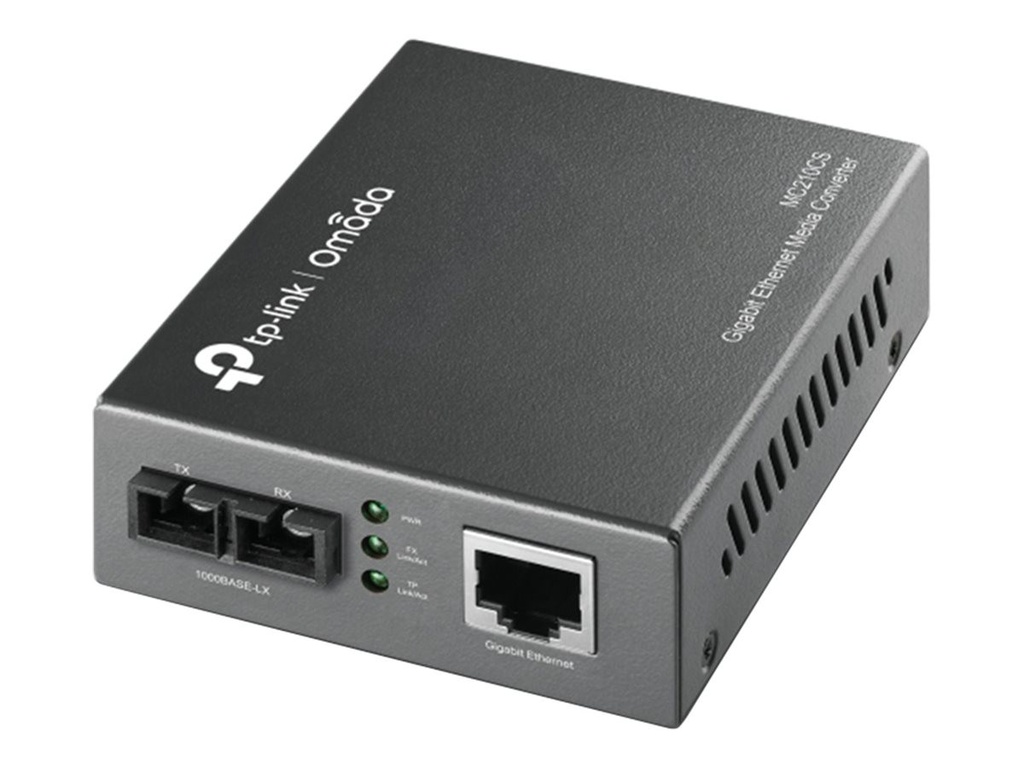[TP-MC210CS] CONVERSOR DE DE FIBRA TPLINK MONOMODO SC GIGABIT