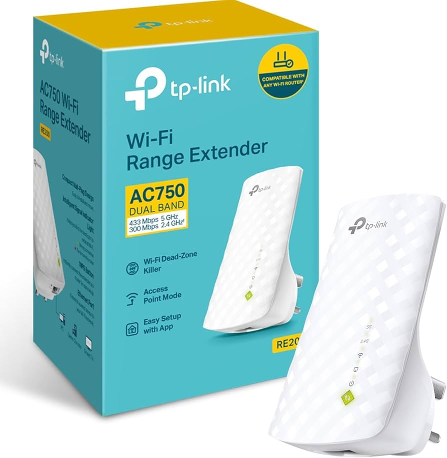 [TP-RE200] EXTENSOR DE SENAL DE PARED 2,4 Y 5 GHZ