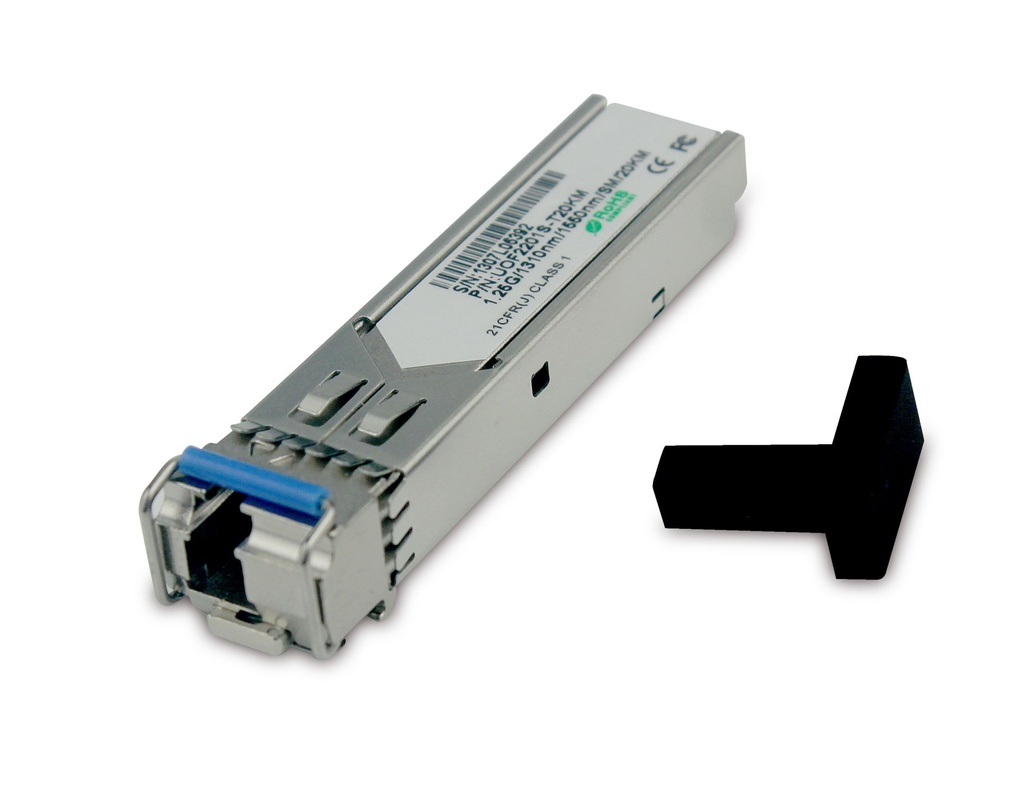 [UTP-SFP-1.25G-20KM] MODULO SFP SINGLE MODE, DUAL FIBER 1,25G, 20KM