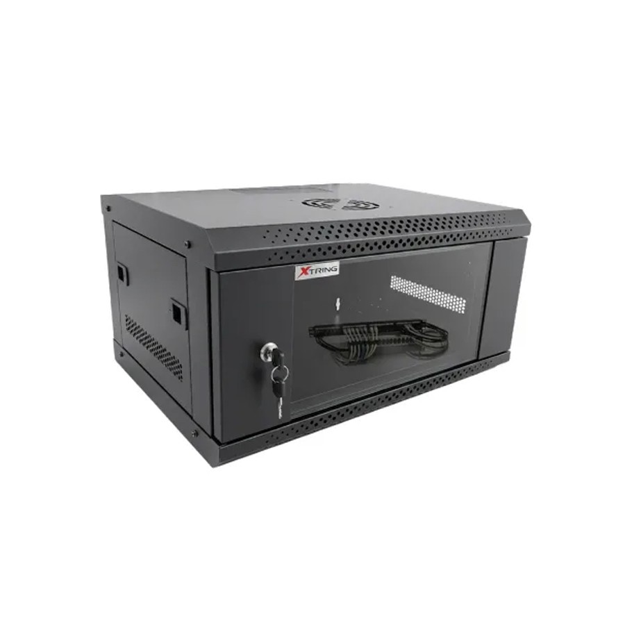 [XT-W1-5406] GABINETE COMPACTO 6UR XTRING DESARMADO PUERTA DE VIDRIO 540X400X368MM