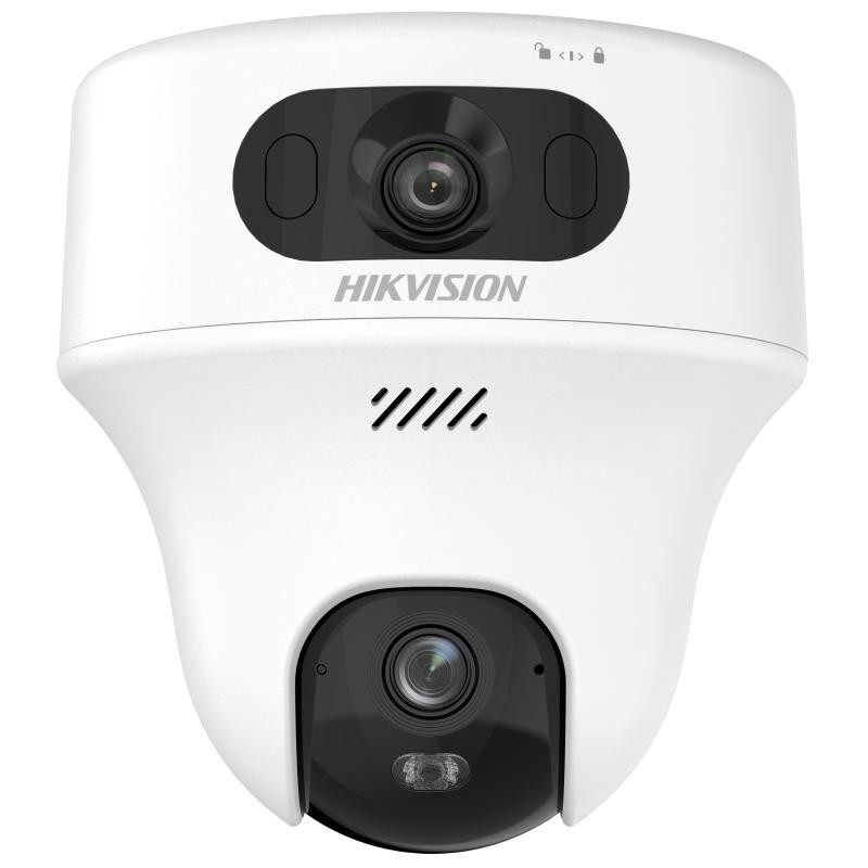 [DS-2CFWQ6-D] CAMARA WIFI IP DOMO PANTILT DOBLE CAMARA 2K + 2K L 28MM CON MICROFONO