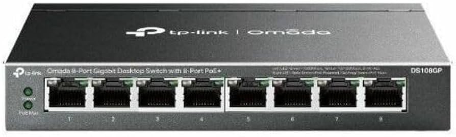 [TP-DS108GP] SWITCH 8 PUERTOS POE+ GIGABIT NO-ADMINISTRABLE