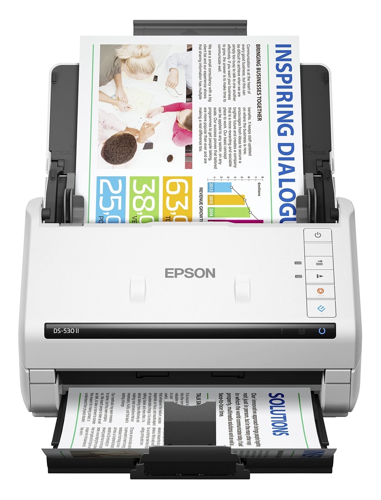 [B11B261202] ESCANER EPSON DS-530II 35PPM/70IPM DUPLEX/ADF AUTOMATIC0 50PAG/ CIS/1200 DPI