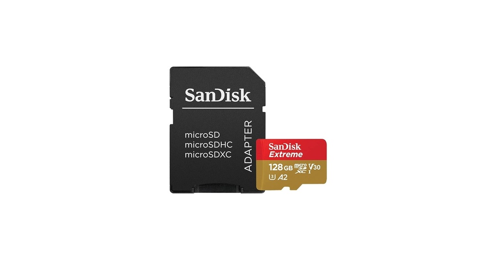 MEMORY SandDisk 128GB Extreme microSDXC UHS-I with Adapter