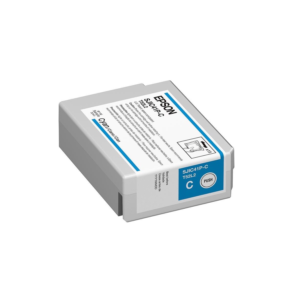 [C13T52L220] TINTA EPSON SJIC41P CYAN C4000 C13T52L220