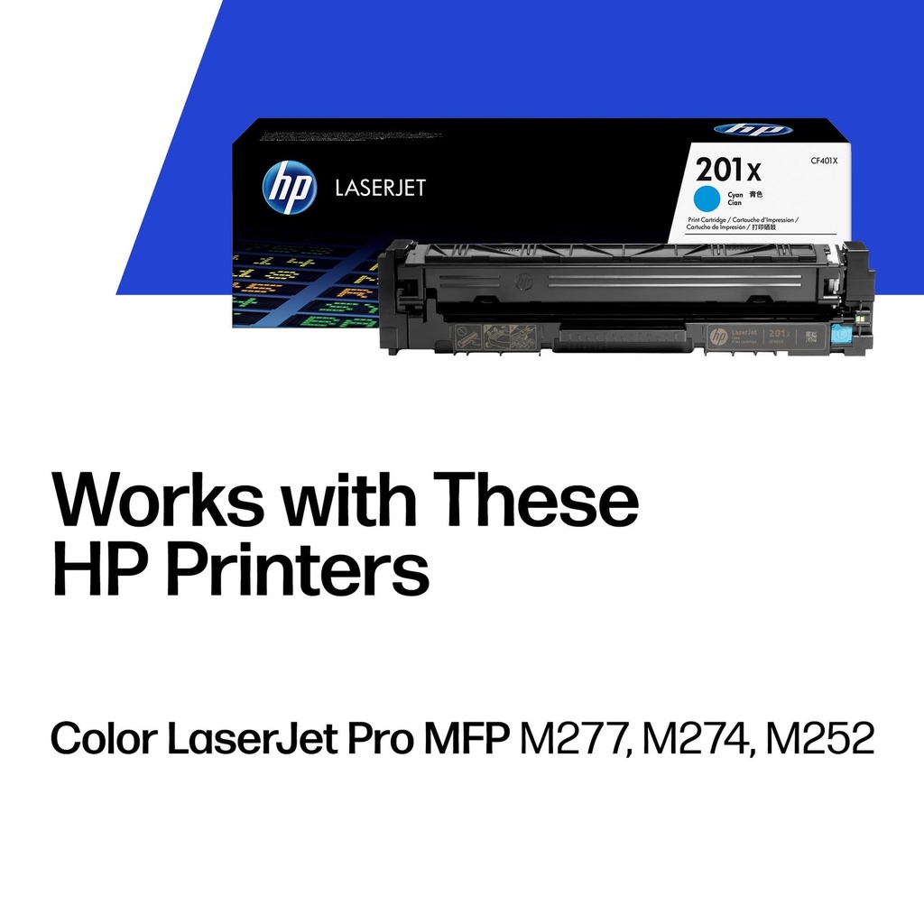 [CF401X] TONER HPINC 201X CYAN LASERJET M252/227W 2300 PAG CF401X