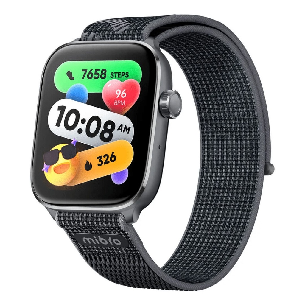 SMARTWATCH MIBRO/FIT NEGRO /BT 5.3 /BAT. 300MAH /1.75 AMOLED /5ATM /150 MODOS SPORT