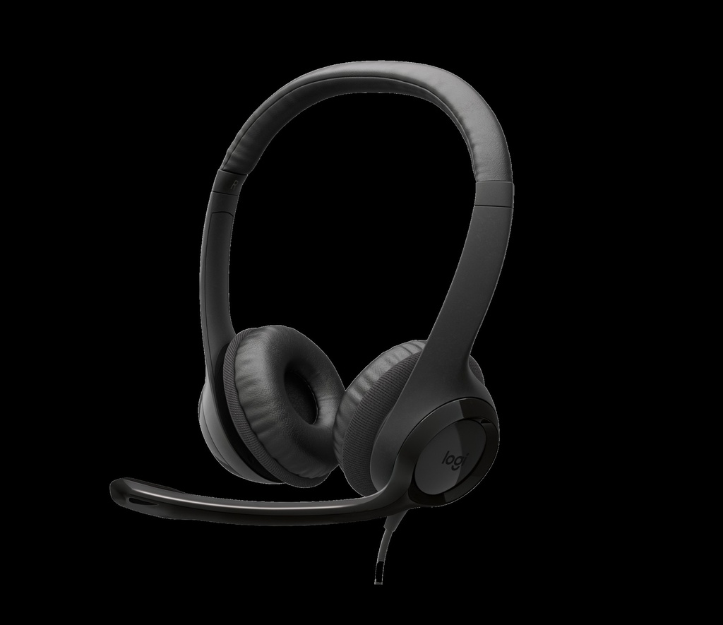 HEADSETS LOGITECH/H390/USB-C/MIC. CANCEL. RUIDO/CABLE 1.9M/100KHZ/MIDNIGHT BLACK