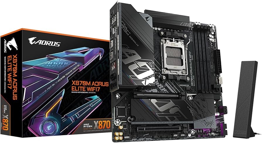 MAINBOARD GIGABYTE/X870M AORUS ELITE WIFI7 AM5 DDR5 MICRO ATX