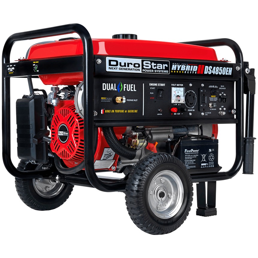 PROMO 2X1 GENERADOR DUROSTAR/PORTATIL DS4850EH 4850W DUAL FUEL GASOLINA/PROPANO ARRANQUE ELECTRICO