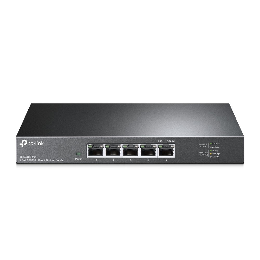 SWITCHES/TPLINK TL-SG105-M2/ 5 PUERTOS 2.5 GBPS/ NO ADMINISTRABLE