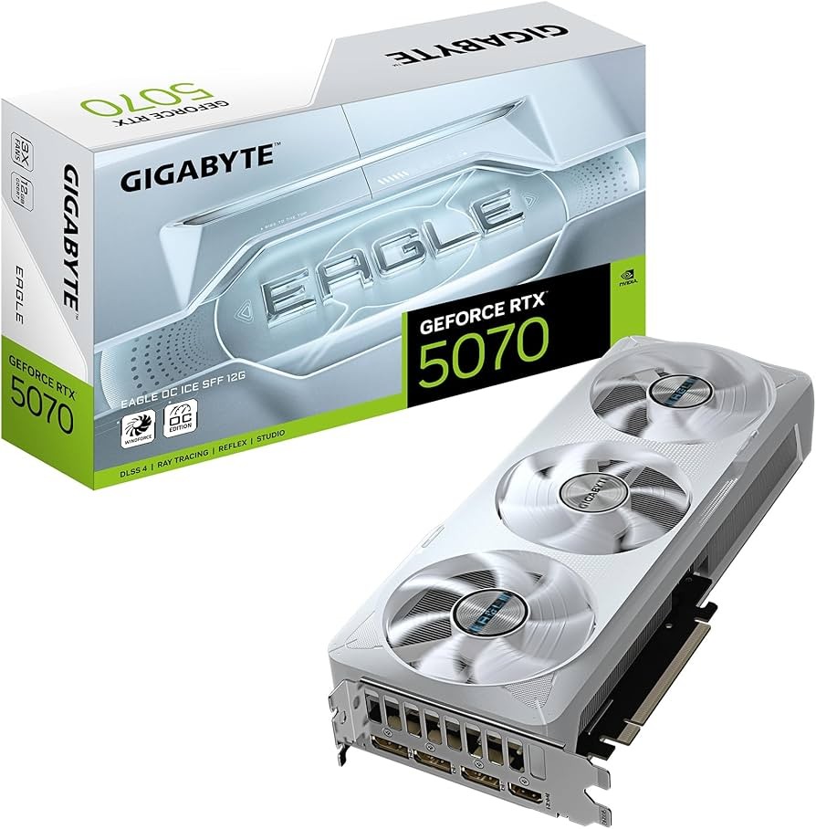 [GV-N5070EAGLEOCICE-12GD] GD TARJETA/DE/VIDEO/GIGABYTE GEFORCE RTX5070 EAGLE OC ICE 12GB GDDR7 PCIE 5.0